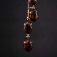 Decorative Bell with Rope Rustic Jute Rope Bells Hanging Bells Aged Bronze Ornament Handmade for Doorway, Wreaths