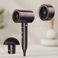Handheld Hair Dryer Corded Hair Dryer with Digital Display Smooth for Travelers, Travel, Home