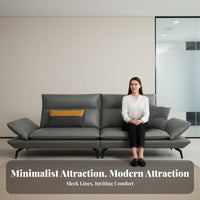 3-Seater Office Sofa Italian design 3Seater Sofa Light Luxury Reception Couch for Business Owners, Interior Designers, Waiting Room, Apartment