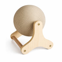 Cat Scratching Ball Sisal Scratching Ball with Wooden Frame Long-Lasting