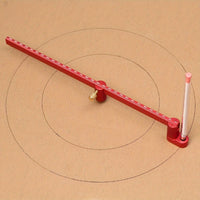 Aluminum Alloy Woodworking Compass Central Point Base Circle-Drawing Ruler Straight Measuring Arm Circle Drawing Ruler Adjustable Knob