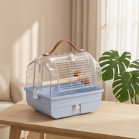 Portable Bird Travel Cage for Parrots, Cockatiels, Budgies, Finches, and Small Birds - Large Space Carrier for Outdoor Use