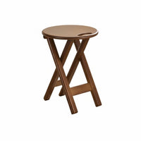 Foldable Padded Round Stool Space-Saving Portable Seat Easy Storage Household Furniture Minimalist Design for Homeowners, Event Hosts, Indoor Use, Kitchen, Dorm Room, Events & Parties