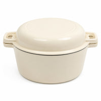 Enameled Cast Iron Dutch Oven Stovetop Dutch Oven with Lid Even Heating Enameled Cast Iron Vessel for Home Cooks, Chefs, Kitchen