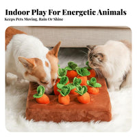 Carrot Farm Dog Toy Squeaky Carrots Dog Carrot Farm Toy Bite-Resistant Pet Supply for Dogs, Young Dogs, Home Alone