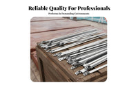 100 Pieces Stainless Steel Cord Tie Rust Resistant Stainless Steel Cord Ties Automatic-Locking Metal Ties Rust Resistant Metal