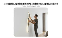 Artistic Decor Modern Wall Sconce Soft Radiance Minimalist Wall Lamp Glare-without Glare Illumination LED up down Light Adjustable Color Temperature for Interior Designers, Design Enthusiasts, Homeowners, Bedroom, Living Room, Hallway, Staircase