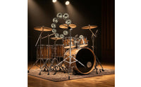 Mountable Hi-Hat Shaker Jingling Hi-Hat Tambourine Bright Tambourine Attachment Compact for Drummers, Percussionists, Live Performances, Rehearsal