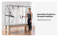 5 Pieces Maple Wood Pilates Studio Equipment Exceptional Materials Pilates 5 Piece Set Ergonomic and Comfortable for Home Gym Users, Wellness Center