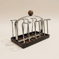 Inverted Glass Holder Retro Design Countertop Glassware Stand Glassware Drying Rack Draining Design Countertop Mug Tree