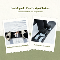 Snowboard transparent anti-slip pad