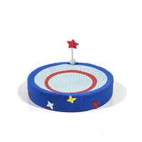 Woven Cat Scratcher Lounge Bed Long-Lasting Cat Scratching Lounge Round Oval for Cats, Kittens