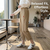 Harem Pants Women with Quick Dry Nylon Material for Summer Wear, High Waist Cropped Trousers with Straight Leg, Casual Loose Fit