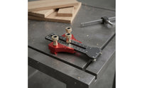 Adjustable Pressure Table Saw Fence Stop Easy to Use Roller Feed Guide Accurate Cuts Wood Cutting Limit Guide Safe Operation for Woodworkers, Carpenters, Workshop