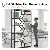 Freestanding Open shelving unit utilitarian aesthetic Freestanding Etagere shelving unit Multipurpose Shelving Unit for Apartment Dwellers, Study, Bedroom, Entryway