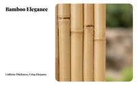 Bamboo Garden Fence Decorative Bamboo Fence Weather Resistant for Homeowners, DIY Enthusiasts, Outdoor, Backyard, Balcony