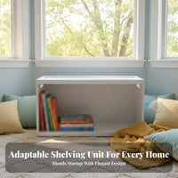 Flexible configurable Stackable Shelf single unit interlocking Design Cube Organizer Space Saving shelving single unit Adaptable Use for home dwellers, Office Workers, Bay sill, Kid's Room, sillill, Playroom
