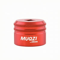 Aluminum Alloy Bike Fork Top Cap Socket Wrench Knurled Fork Crown Cap Tool Anodized CNC-Turned for Cycle Mechanics
