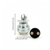 Rotary Battery Disconnect Switch Manual Battery Switch with Indicator Plate Easy to Install Stable Performance for Marine, Car Storage