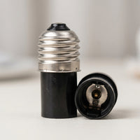 E27 to Bayonet Base Adapter for Home Lighting, Flame Retardant E27 to E14 and E17 Converter, High Temperature Resistant 200°C PBT