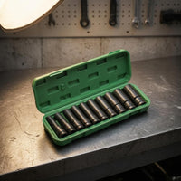 10 Pieces Wrench Socket Kit High-Carbon Steel Hex Socket Wrench Set Molded Slots