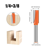 Bottom Cleaning Router Bit Orange Coated Slot Cutting Router Bit Tool Accessory Clean Cuts