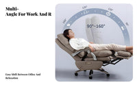 Ergonomic Design Reclining Highspine Chair with Footrest Height Adjustable Highspine Recliner with Footrest Electric Controls managerial Seat 360° rotate for managerials, Big and Tall People, video game enthusiasts, Study, Conference Room