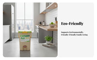 Bokashi Compost Bin Odorless Bokashi Container Indoor Composter Odor Control Kitchen Food Waste Composter for Garden, Countertop