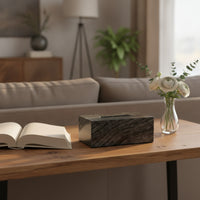 Marble Tissue Box Holder Polished Marble Tissue Box Minimalist for Bedside Table