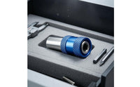 Chrome Vanadium Steel Drill-to-Screwdriver Adapter Knurled Grip Drill Socket Adapter Metal Finish
