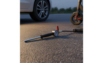 Universal Fit Quick Tire Inflation Rod Hand Operated Manual Tire Inflator Heavy Duty Air Chuck Rod Easy to Use for Roadside Repair, Garage