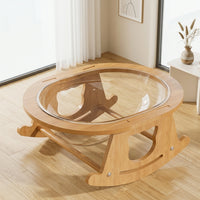 Extra Large Space Capsule Cat Bed - Cradle Bed, Wood and Acrylic Rocking House Indoor, Modern Waterproof Beds Indoor for All Seasons Cats