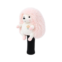 Velvety Hedgehog Headcover Fuzzy Animal Headcover Soft Safeguarding for Golfers, Adults