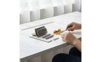 Guitar Bridge with Tremolo Arm Chrome Tremolo Bridge with Block Adjustable for Guitarists
