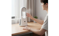 Adjustable Speeds Bladeless Desk Fan Rechargeable USB Powered Fan Personal Cooling Device for Students, Bedroom, Office