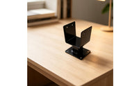 4 Pieces C-Shaped Post Support Bracket Metal Fence Post Bracket High-Sturdy uShaped for Home Improvers, Railing