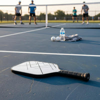 Ergonomic Grip Fiberglass Pickleball Paddle Non-Slip Handle Fiberglass Pickleball Paddles Shock Absorption Sports Equipment for Professionals, Beginners