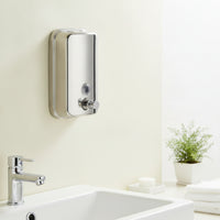 Wall-Mounted Soap Dispenser Compact Liquid Soap Dispenser with Window Easy to Refill Commercial for Bathroom, Kitchen