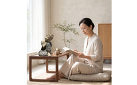 Zen Sleeping Buddha Figurine Garden Seated Buddha Ornament Relief Sculpture Carved for Tea Room