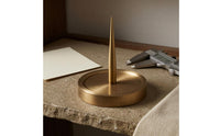 Flat Base Copper Balance Wheel Stand Shiny Finish Watch Balance Wheel Stand Tapered Post Maintenance Gear One-Piece