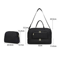 Travel Duffel Bag with Toiletry Pouch Large for Weekend Trips, Overnight Stays