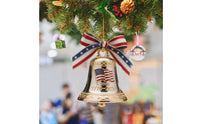 Long-Lasting USA 250th Anniversary Ornament Lightweight USA 250th Anniversary Bell Ornament Collectors Gift 2D Flat Acrylic Bell Hanging Ornament Fade Resistant for History Buffs, Car Interior