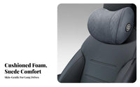 Car Headrest Neck Pillow Multi-Season Comfort Car Headrest Pillow Breathable Cover Memory Foam Neck Rest for Commuters, Daily Commute, Road Trips