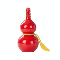 Gourd Shape Spirit Bottle Decorative Ceramic Gourd Bottle 500ml Ceramic Flagon Multi-Functional House Decoration With Lanyard