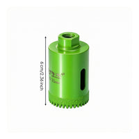Chip Removal Slot Angle Grinder Hole Saw Abrasive Cutting Rim Dry Drilling Hole Saw Threaded Connector Diamond Core Drill Bit Cup Style