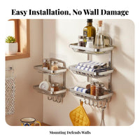 Ginger Garlic Storage Holder Space-Saving Wall Wall-Mounted Organizer Basket Multi-Functional No-Tools-Needed Kitchen Holder for Renters, Washroom