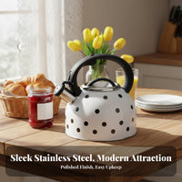 2.5L Whistling Kettle Multi-Cooktop Compatible Boiling Tea Kettle Loud Whistle Kitchenware for Office