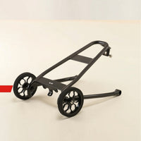 Rear Cargo Rack with Wheels Rolling Rear Bike Rack with Rollers Easy to Install for Commuters, Folding Bikes, Commuting, Travel