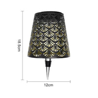 Hollow Pattern Solar Bottle Lamp Energy Saving Outdoor Lighting Portable for Camping