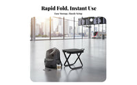 Ultralight & Compact Collapsible Pouch Stool Lightweight Backpacking Stool Folds Flat Portable Seat Easy to Set up for Travelers, Commuters, Queuing, Outdoors, Travel, Fishing